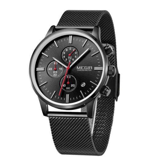 MEGIR Men's Quartz Watch Top Brand Luxury Wristwatch Waterproof Business Clock Date Wrist Watch Chronograph reloj hombre 2011-10