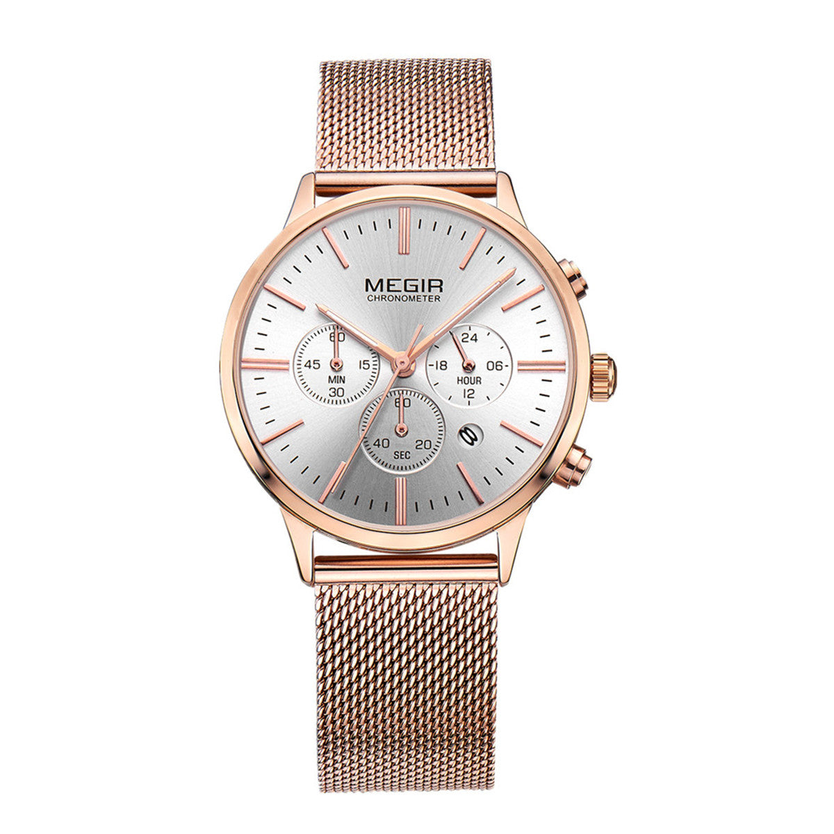 MEGIR Brand Luxury Women Watches Fashion Quartz Ladies Watch Sport Relogio Feminino Wristwatch Waterproof Dress Clock 2011-5