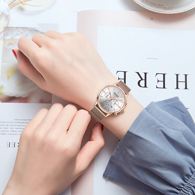 MEGIR Brand Luxury Women Watches Fashion Quartz Ladies Watch Sport Relogio Feminino Wristwatch Waterproof Dress Clock 2011-1
