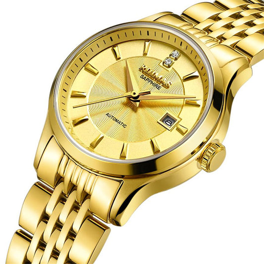RUIMAS Brand Luxury Women Automatic Mechanical Watches Fashion Ladies Business Casual Wristwatch Sapphire Clock Reloj Mujer 6755-10