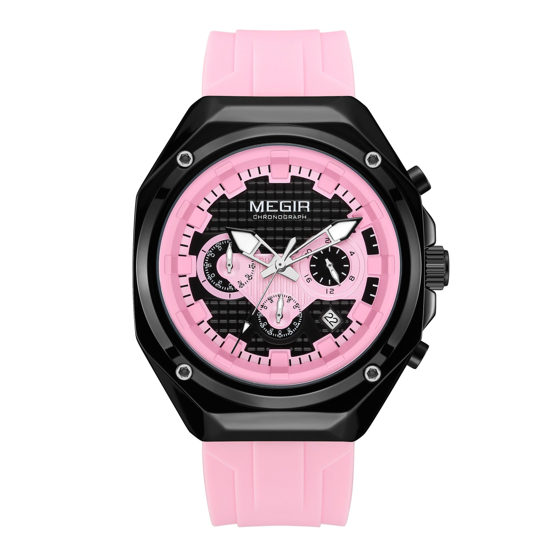 MEGIR Brand Men Quartz Watch Luxury Sport Wristwatches Waterproof Luminous 24 Hours Chronograph Clock Date Reloj Hombre 8118-13