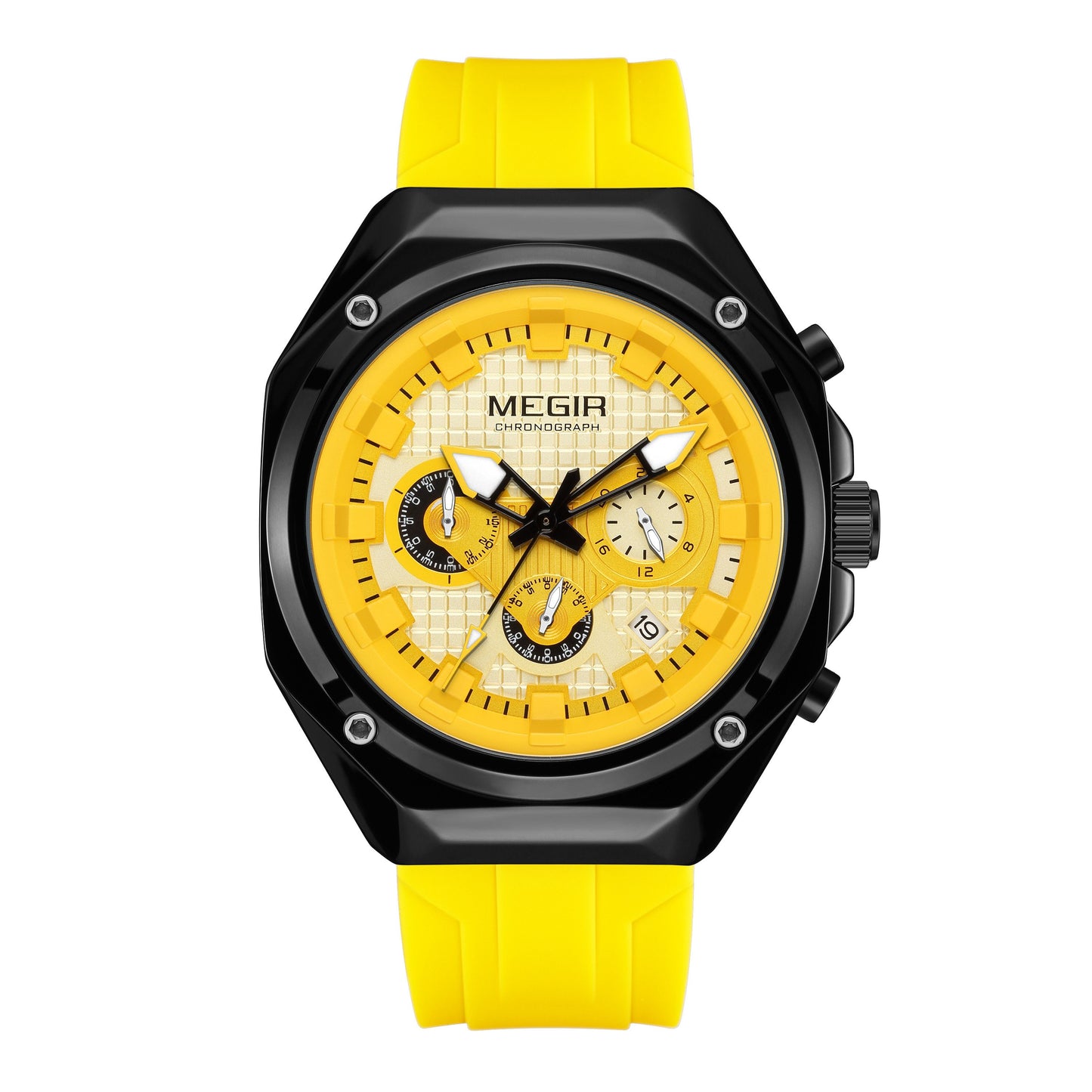 MEGIR Brand Men Quartz Watch Luxury Sport Wristwatches Waterproof Luminous 24 Hours Chronograph Clock Date Reloj Hombre 8118-14