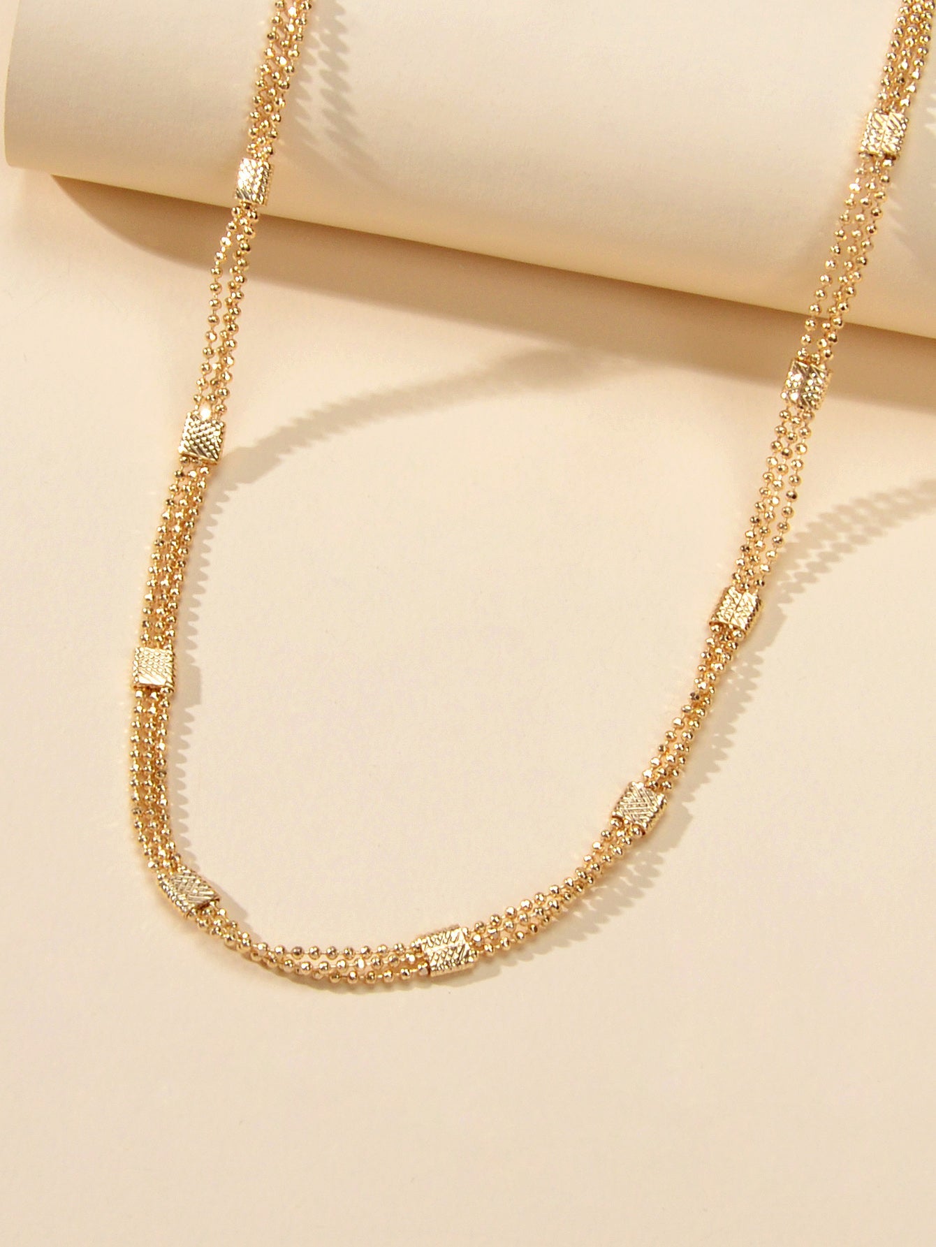 Wholesale Price Multi-layer Popcorn Chain Gold 90s Tattoo Choker Necklace Collar-2
