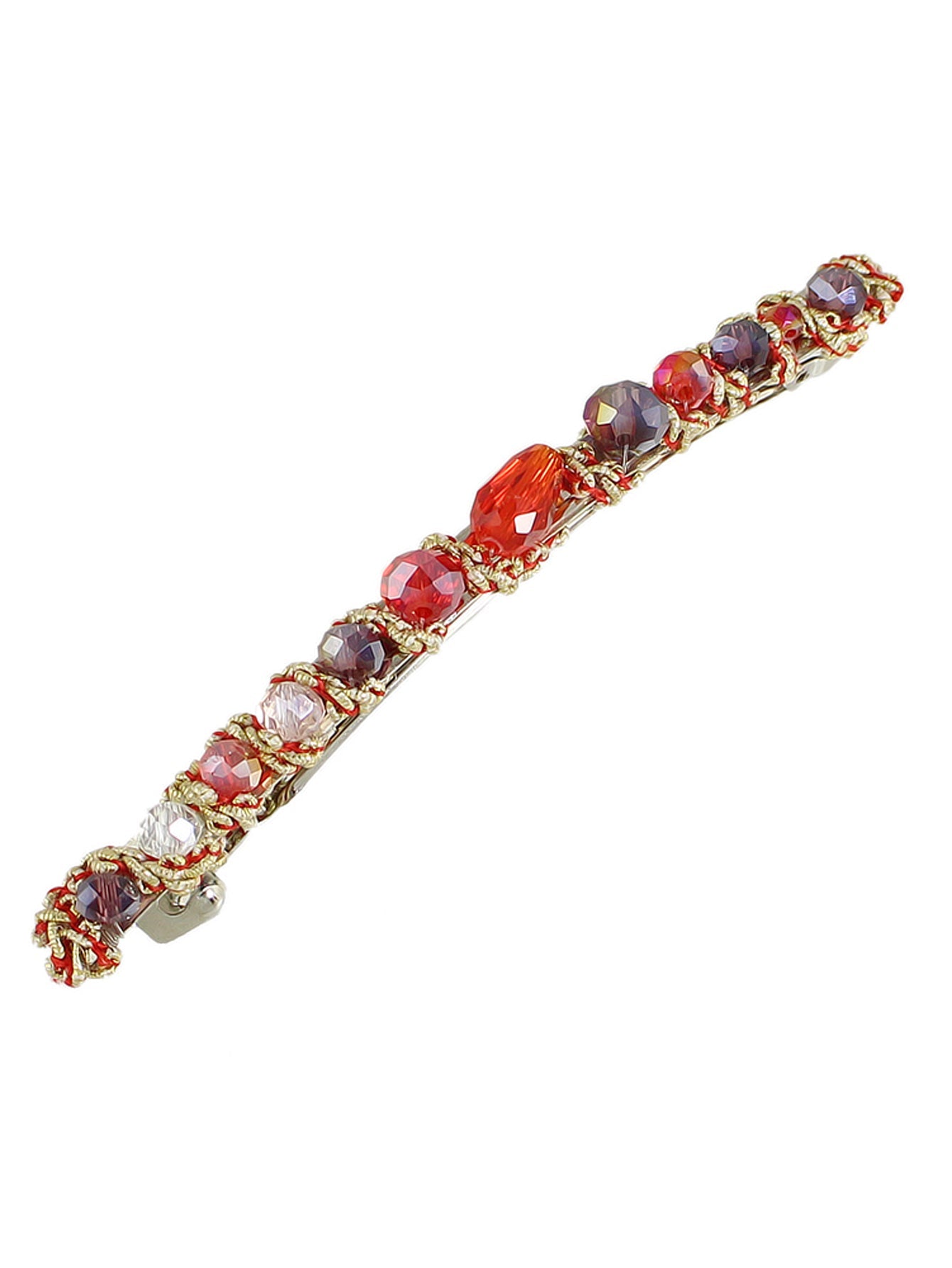 Luxury Handmade Colorful Acrylic Beads Hair Clips Barrette Girl Hair Accessories-3