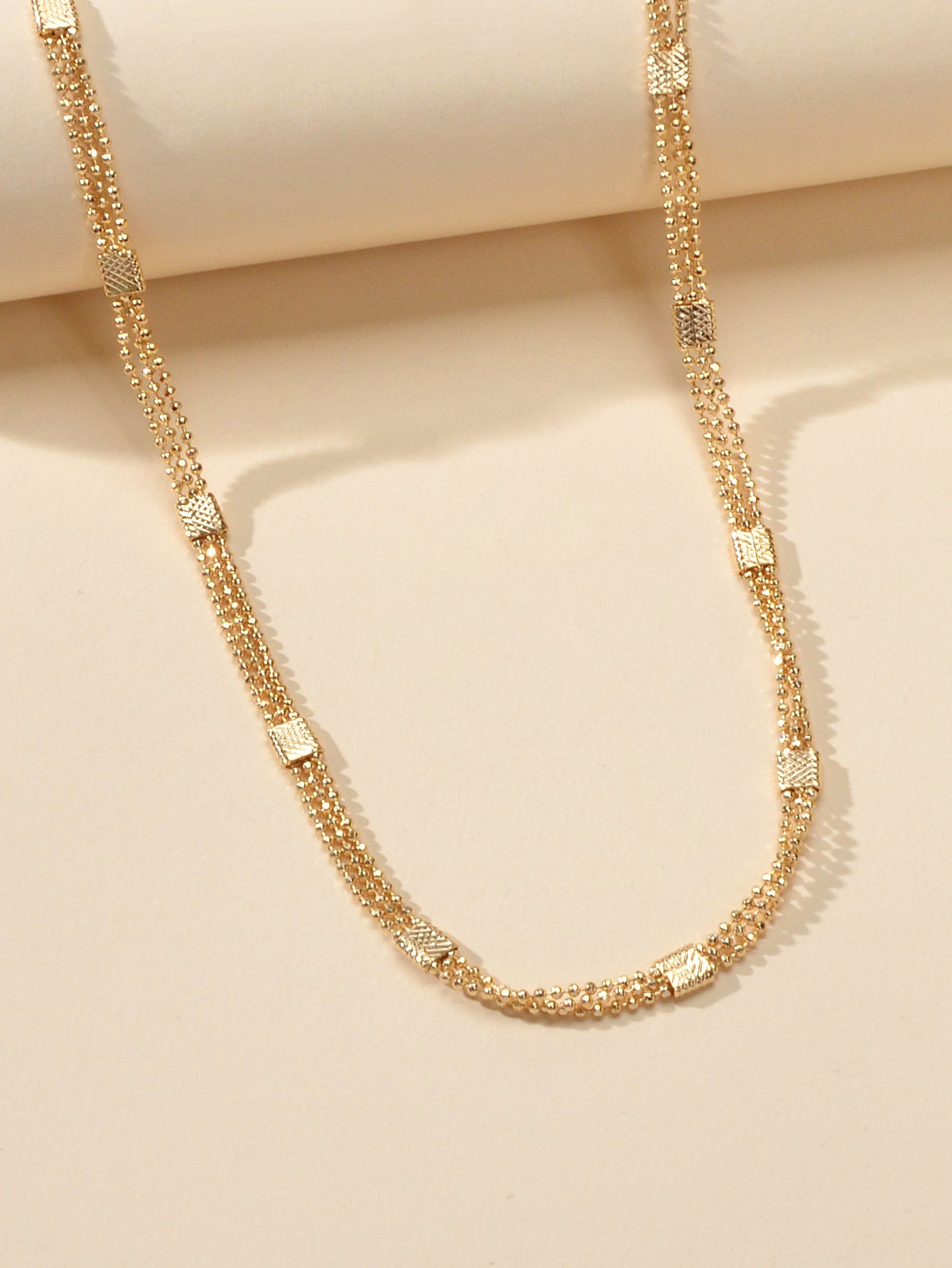 Wholesale Price Multi-layer Popcorn Chain Gold 90s Tattoo Choker Necklace Collar-3