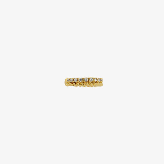 Simple Line Sparkle Ear Cuff-0