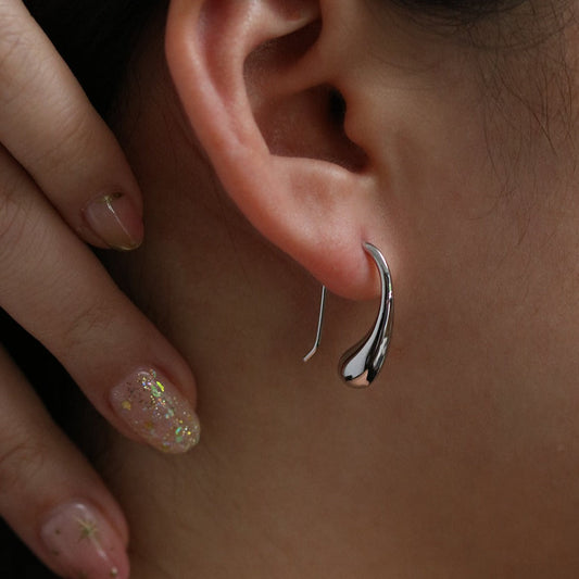 Tear drop earrings-0
