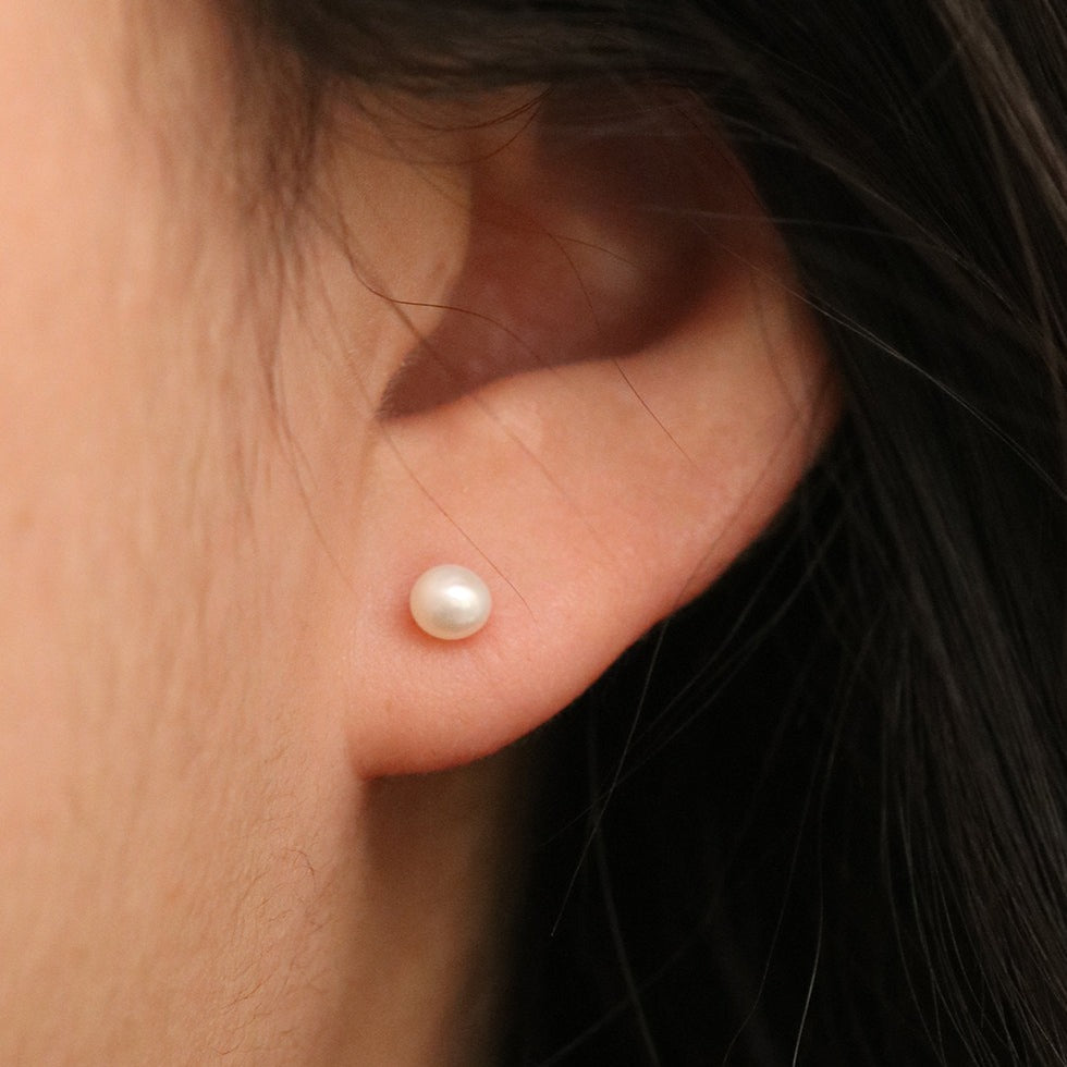 Fresh water pearl earrings (3 sizes)-3