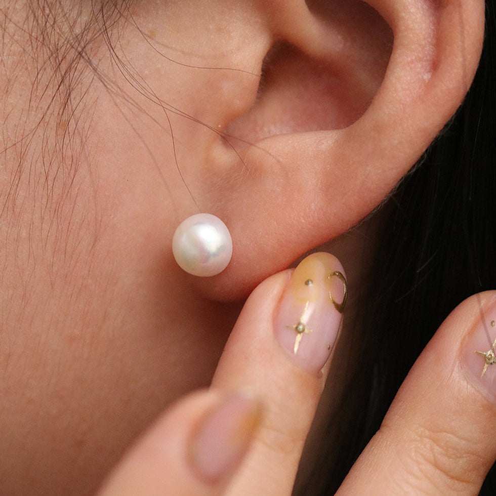 Fresh water pearl earrings (3 sizes)-1