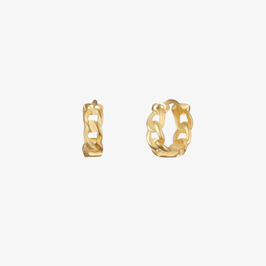 8mm Rope Huggie Earrings-0
