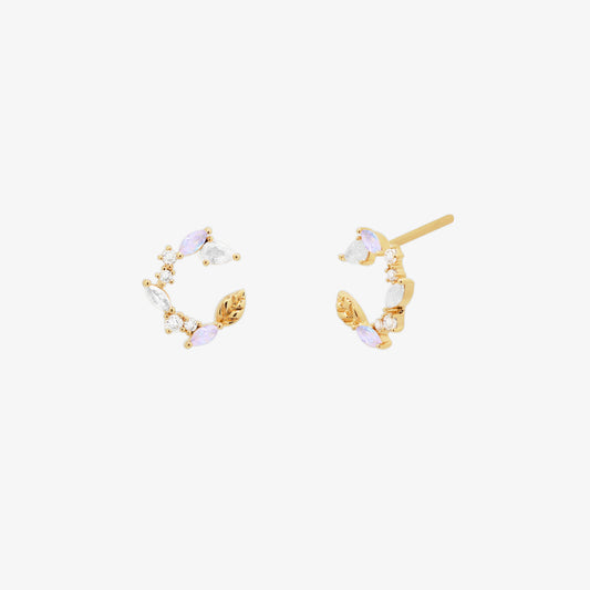 Moonstone laurel earrings-0