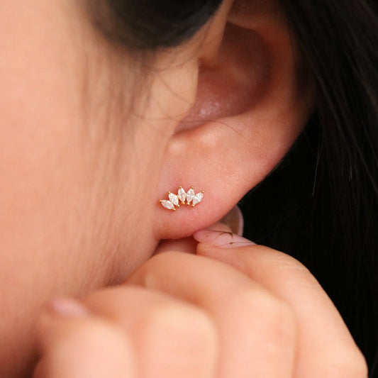 Sparkle Crawler earrings-0