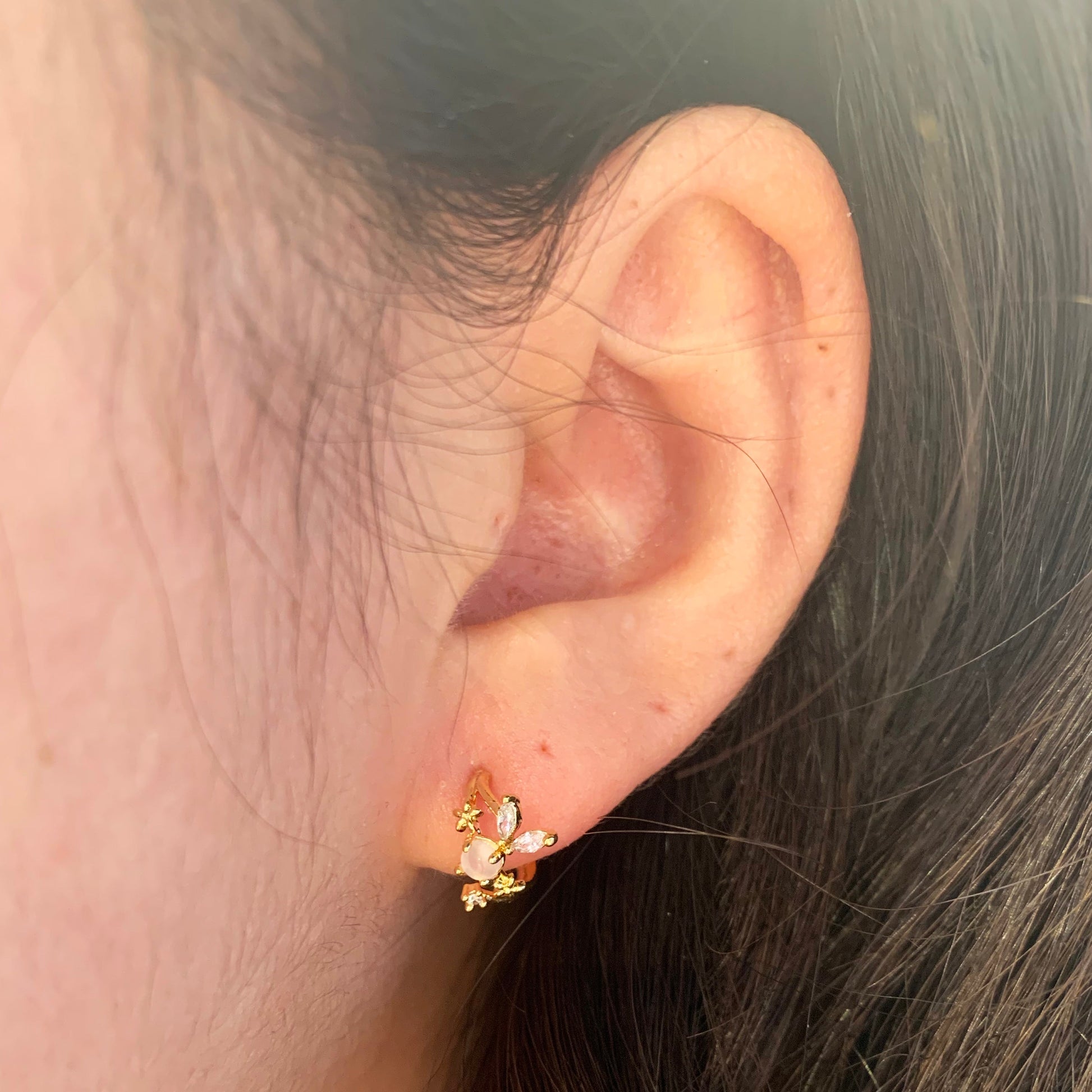 Pink fairy earrings-2