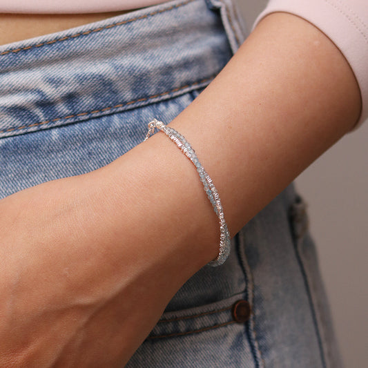 Aquamarine Layered Bracelet-0