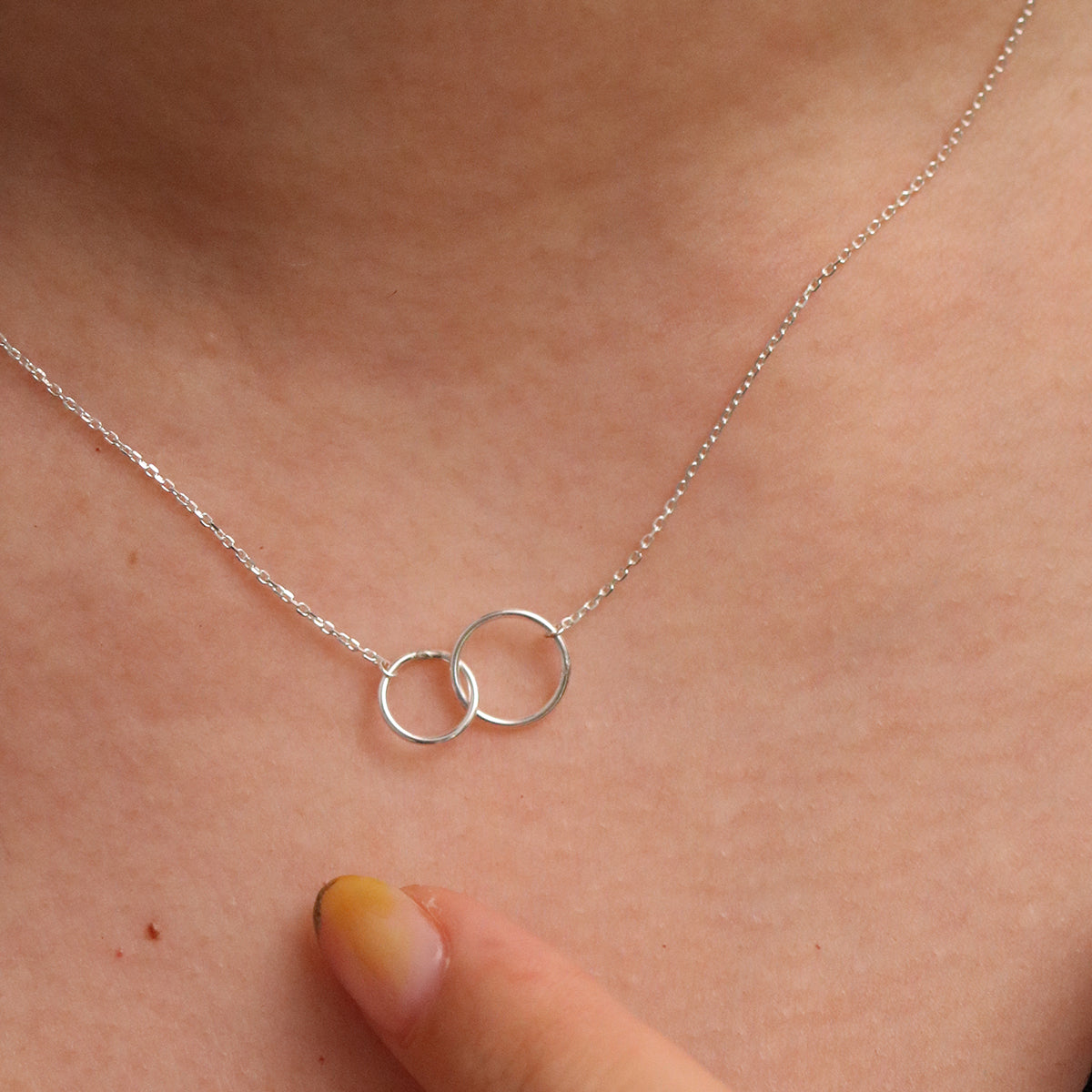 Double circles necklace-3