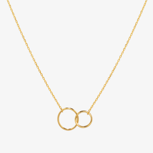 Double circles necklace-0
