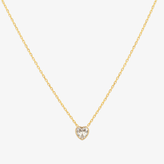 Heart cubic necklace-0