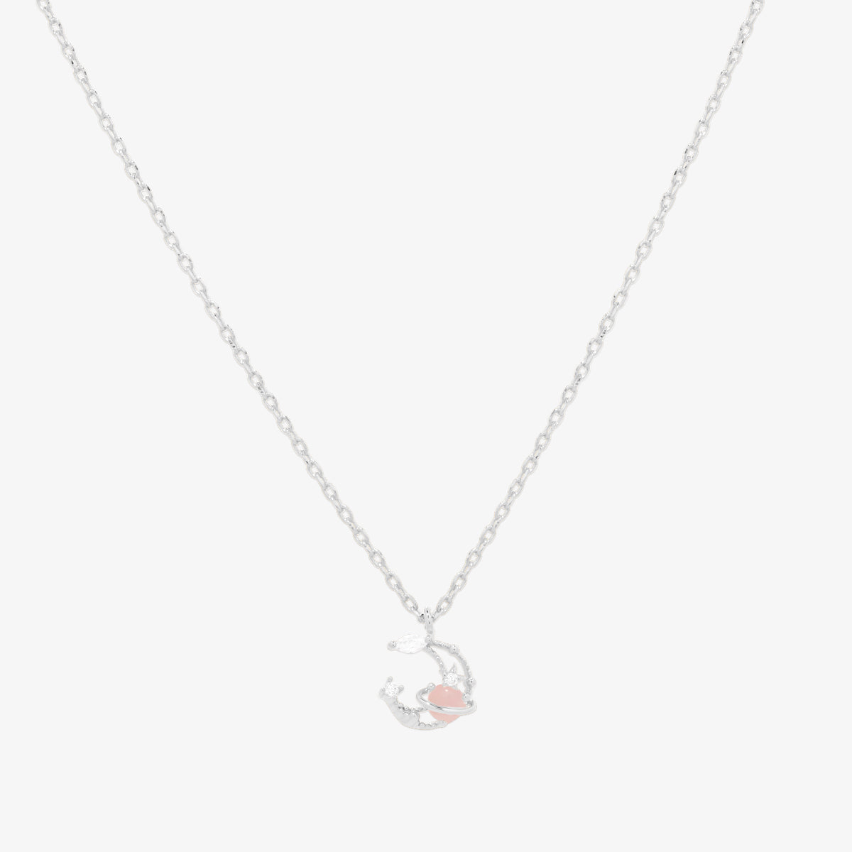 Moon cubic necklace-2