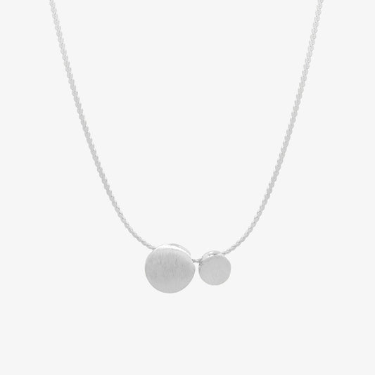 Double circles pendant necklace-0