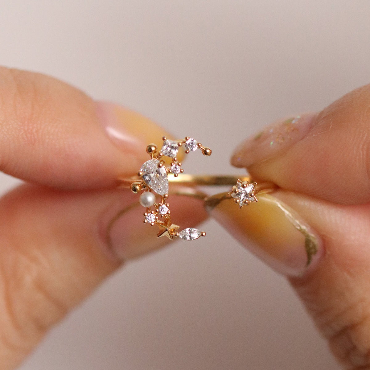 Moon star ring-2