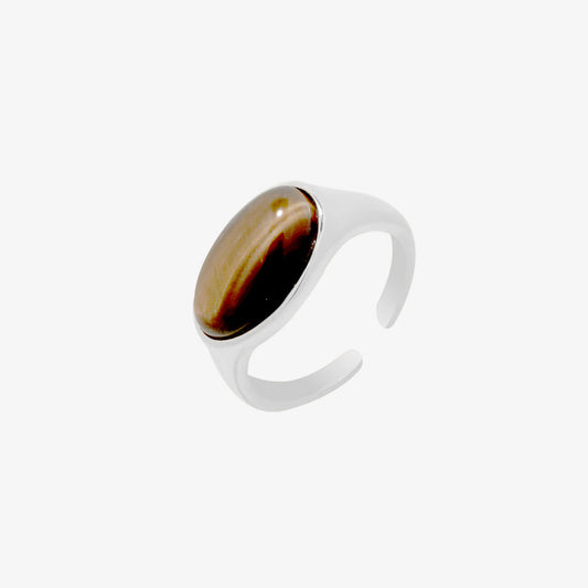 Tiger's eye ring-0