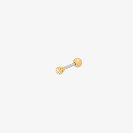White cubic piercing-0