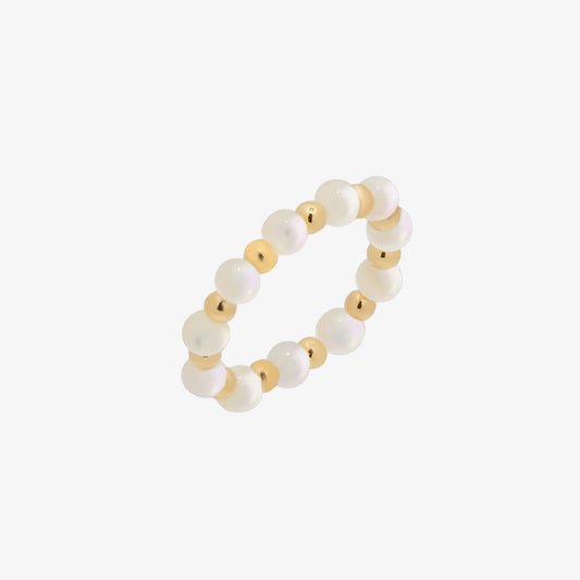 Mother of Pearl stretched ring-0