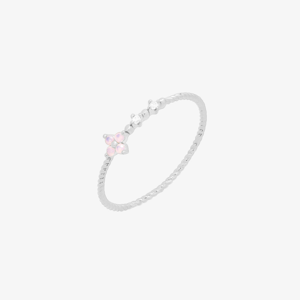 Moonstone Flower Ring-5