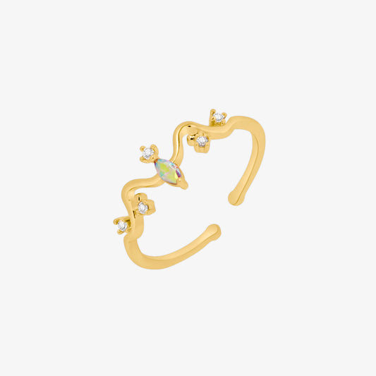 Smoked topaz Cubic Ring-0