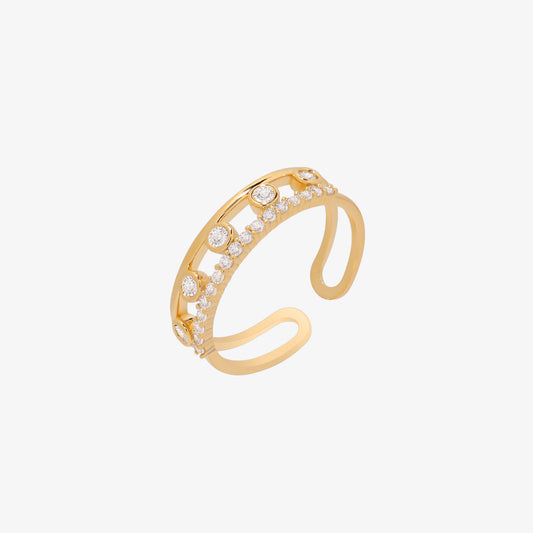 Cubic dots ring-0